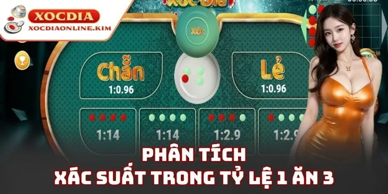 Phân tích xác suất trong tỷ lệ 1 ăn 3